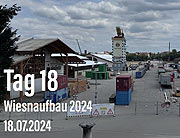 Oktoberfest 2024 Aufbau - Tag 18 des Aufbaus 18.07.2024 (Donnerstag) (©Foto:Martin Schmitz)